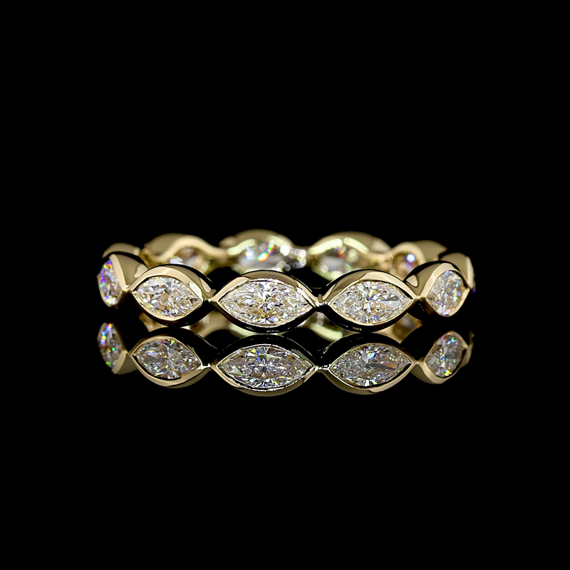 1ctw Bezel East West Marquise Eternity Band