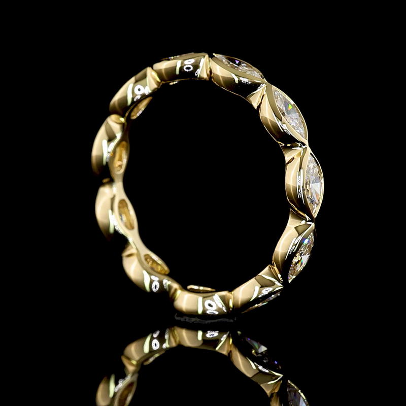 1ctw Bezel East West Marquise Eternity Band