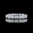 1-1/4ctw Bezel East West Emerald Eternity Band