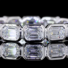 1-1/4ctw Bezel East West Emerald Eternity Band
