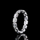 1-1/4ctw Bezel East West Emerald Eternity Band