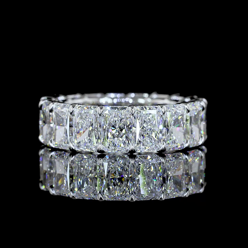 9ctw Radiant Prong Diamond Eternity Band