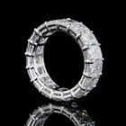 9ctw Radiant Prong Diamond Eternity Band