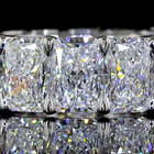 14ctw Radiant Prong Diamond Eternity Band