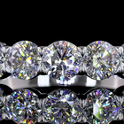 2ctw Prong Round Seven Stone Band