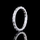 1ctw Half Bezel East West Emerald Eternity Band