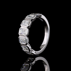 1-3/4ctw Bezel Emerald Seven Stone Band