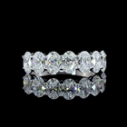2-1/4ctw Prong Oval Seven Stone Band