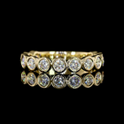 2ctw Bezel Round 3/4 Eternity Band