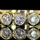 2ctw Bezel Round 3/4 Eternity Band