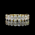 2-1/2ctw Oval Prong Diamond 3/4 Eternity Band