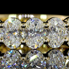 2-1/2ctw Oval Prong Diamond 3/4 Eternity Band