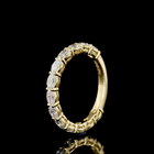 1-1/4ctw Prong East West Oval 3/4 Eternity Band