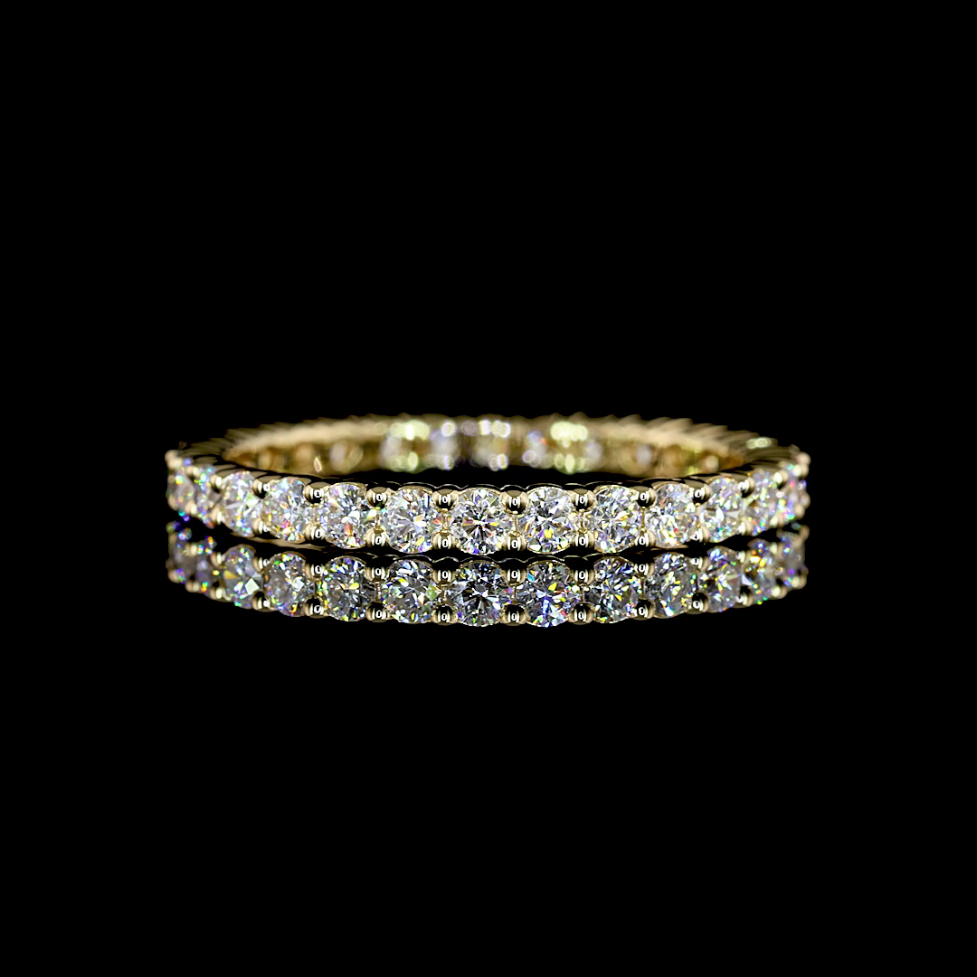 3/4ctw Prong Round Eternity Band