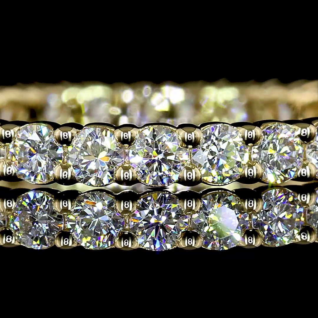 3/4ctw Prong Round Eternity Band