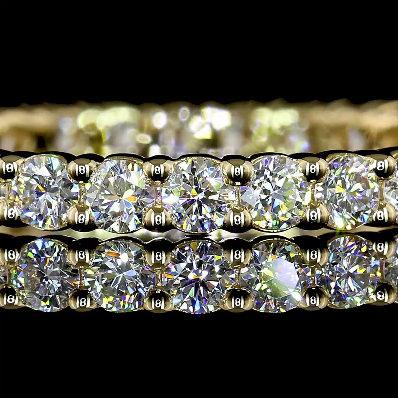 3/4ctw Prong Round Eternity Band