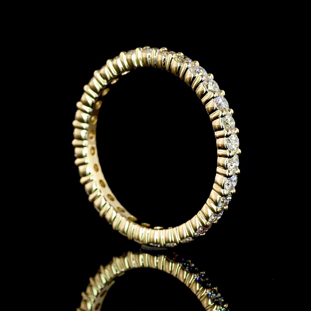 3/4ctw Prong Round Eternity Band