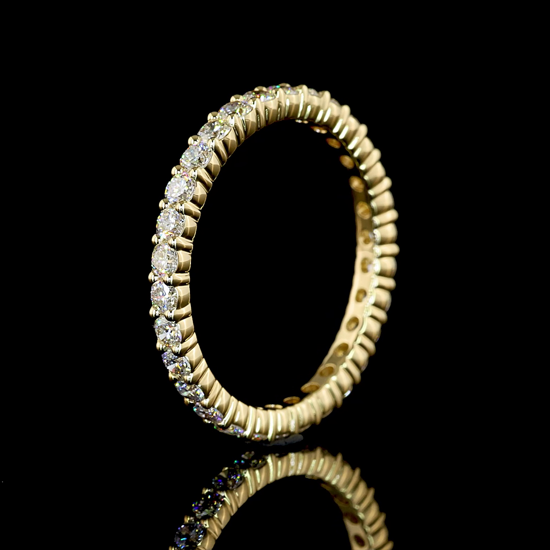 3/4ctw Prong Round Eternity Band