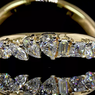 3/4ctw Prong Princess & Pear Eternity Band