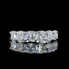 6ctw Prong Cushion Seven Stone Band