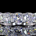 6ctw Prong Cushion Seven Stone Band