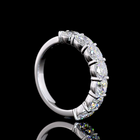 6ctw Prong Cushion Seven Stone Band