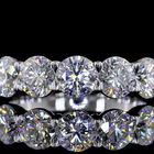 6ctw Prong Round Seven Stone Band