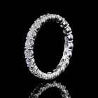 4ctw Oval Prong Diamond 3/4 Eternity Band