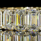 9ctw Emerald Prong Diamond Eternity Band