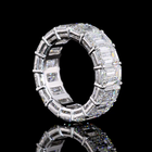 14ctw Emerald Prong Diamond Eternity Band