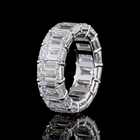 14ctw Emerald Prong Diamond Eternity Band