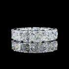 13ctw Asscher Prong Diamond Eternity Band