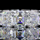 13ctw Asscher Prong Diamond Eternity Band