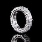 13ctw Asscher Prong Diamond Eternity Band