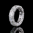 13ctw Asscher Prong Diamond Eternity Band