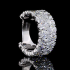 8ctw Pear Prong Diamond 3/4 Eternity Band