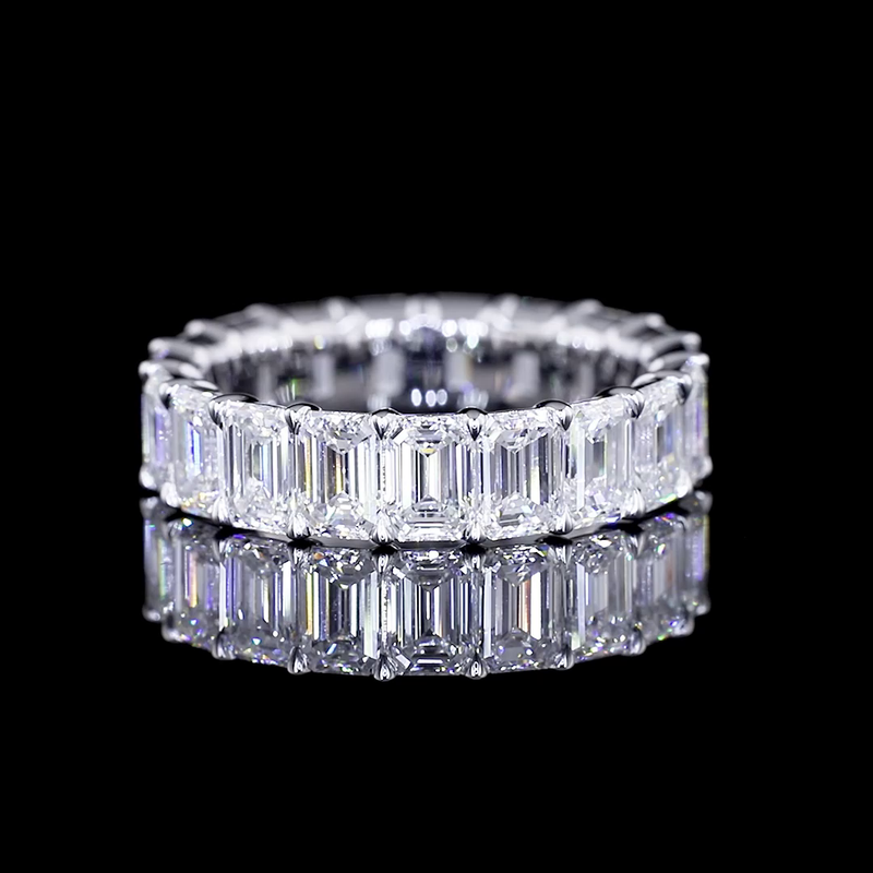 6ctw Emerald Prong Diamond Eternity Band