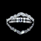 3/8ctw Prong Inclined Round & Pear Special Band