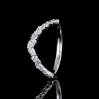 3/8ctw Prong Inclined Round & Pear Special Band