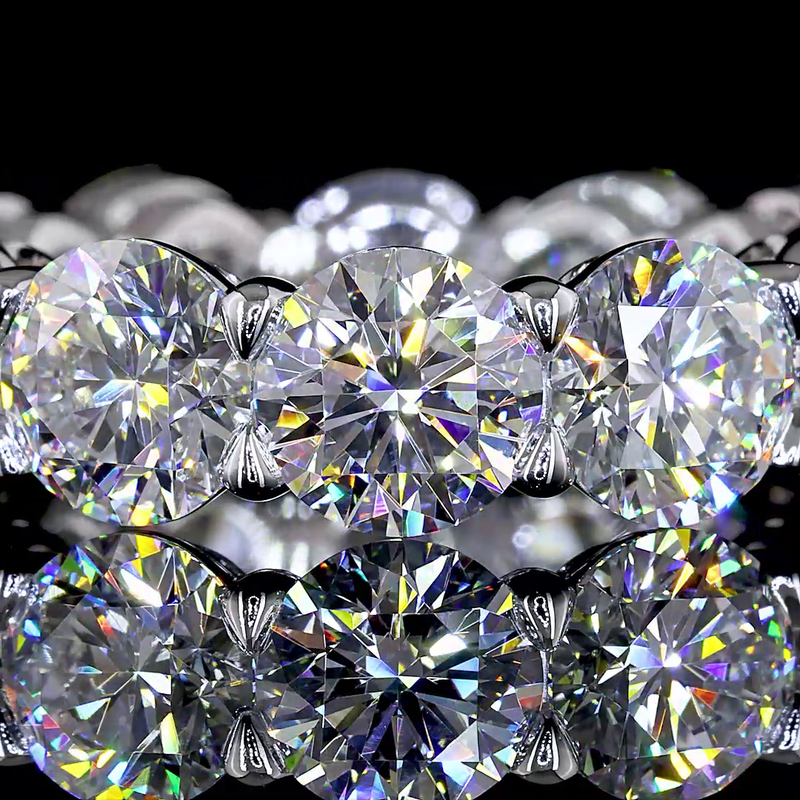 9ctw Round Prong Diamond Eternity Band