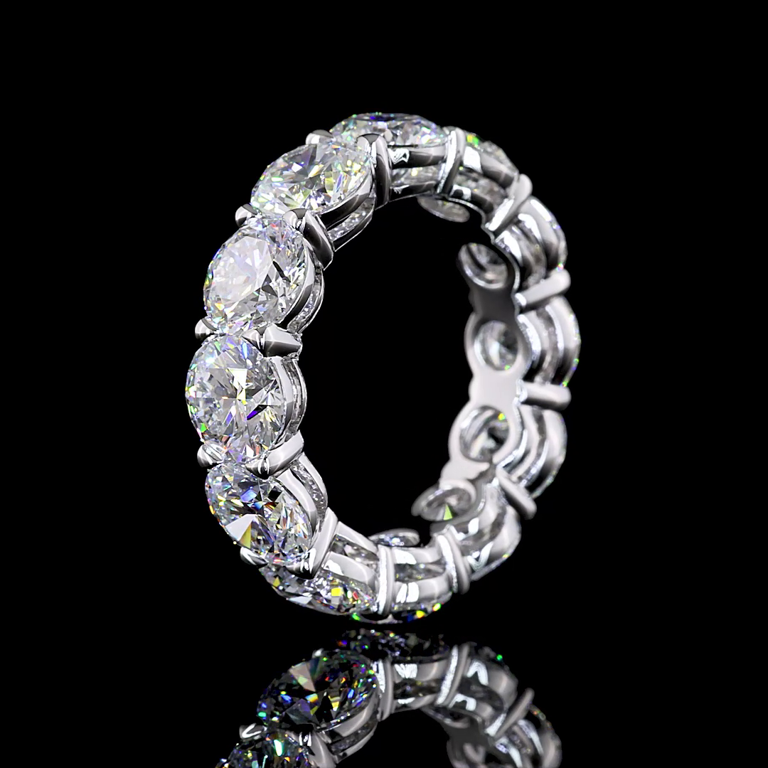 9ctw Round Prong Diamond Eternity Band