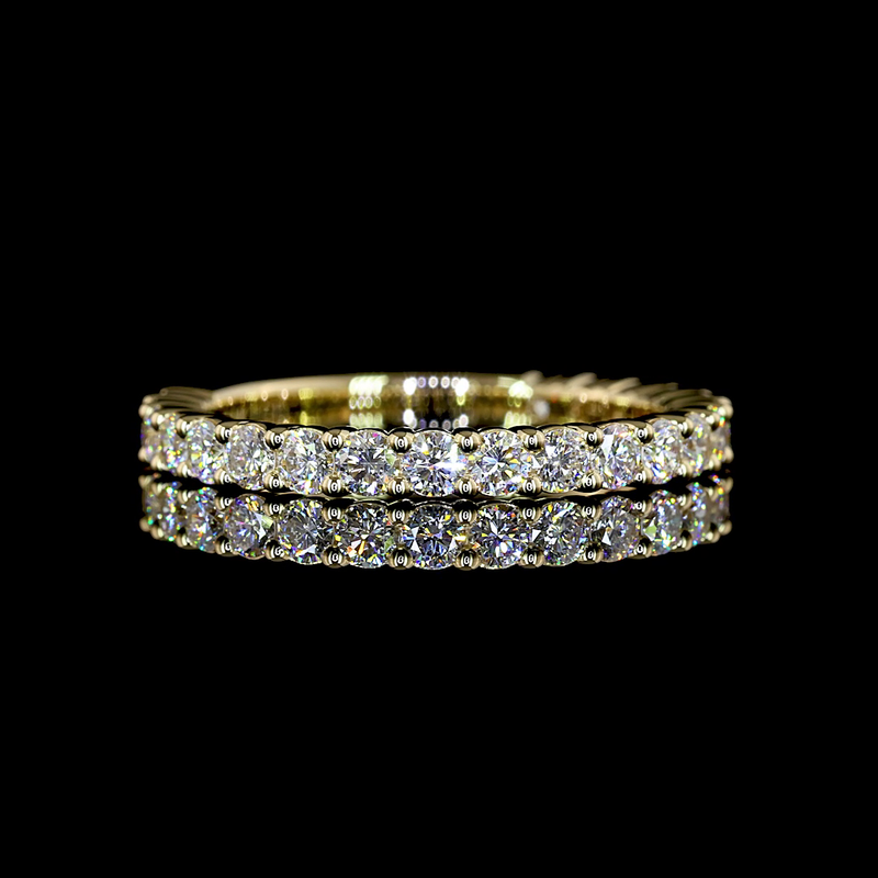 3/4ctw Prong Round 3/4 Eternity Band