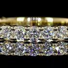 3/4ctw Prong Round 3/4 Eternity Band
