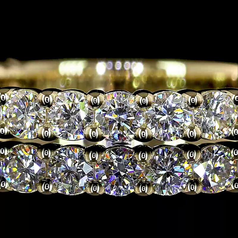 3/4ctw Prong Round 3/4 Eternity Band