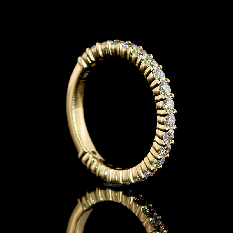 3/4ctw Prong Round 3/4 Eternity Band