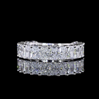 2-1/2ctw Radiant Prong Diamond 3/4 Eternity Band