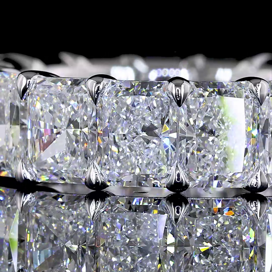 6ctw Radiant Prong Diamond Eternity Band