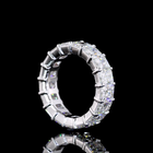6ctw Radiant Prong Diamond Eternity Band