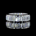2-1/4ctw Baguette Channel Diamond 3/4 Eternity Band