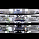 3/4ctw Channel East West Baguette 3/4 Eternity Band